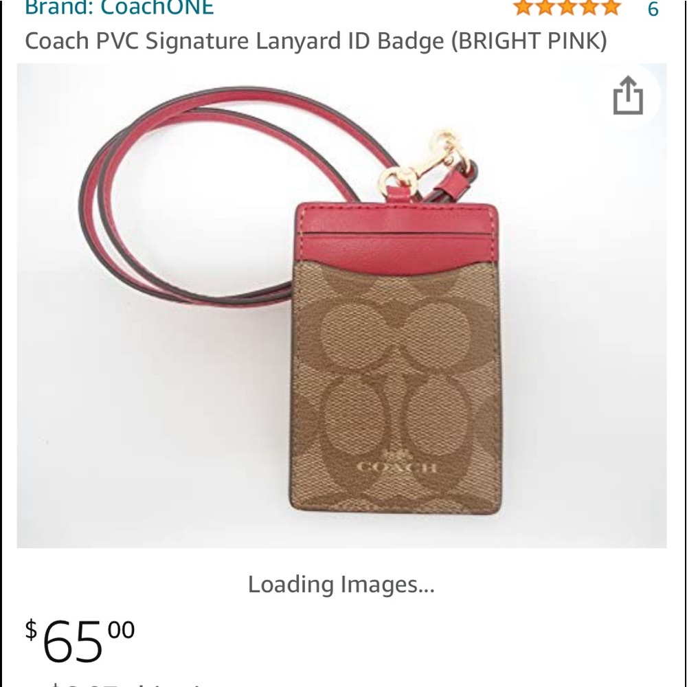 Coach lanyard badge